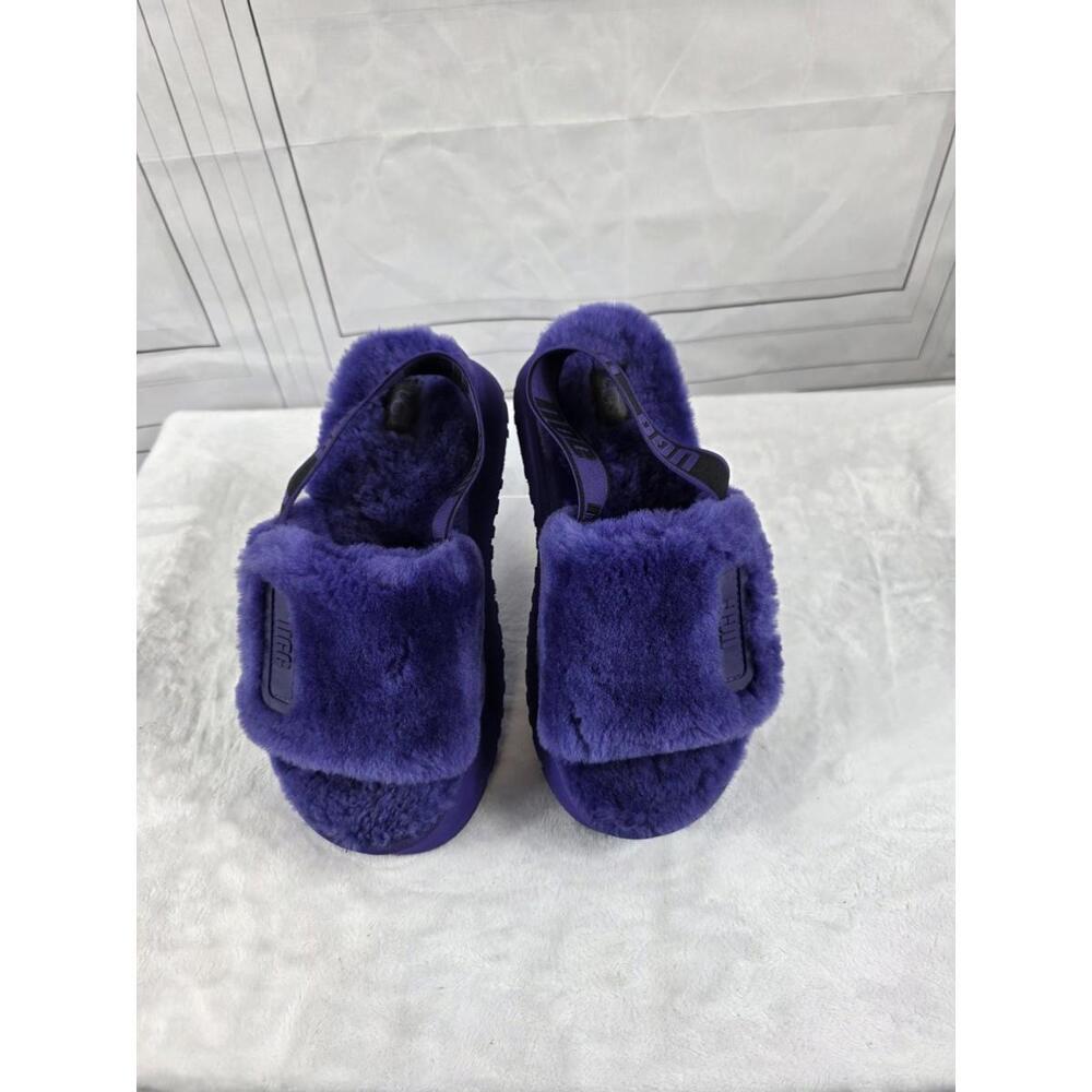 70s Core UGG Disco Purple Slide Platform Slippers Sz 6